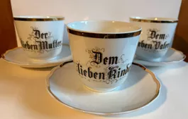 3 Tassen Dem lieben Vater Der lieben Mutter Dem lieben Kinde