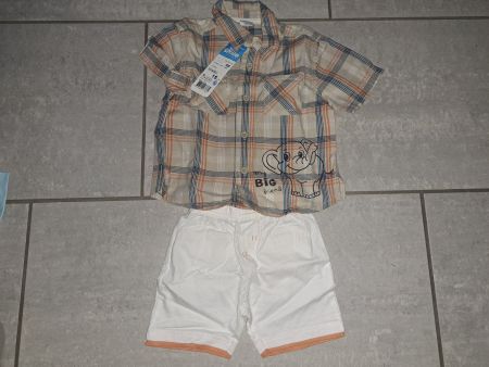 Süsses Sommer Set, Grösse 68, kariertes Hemd & Shorts NEU
