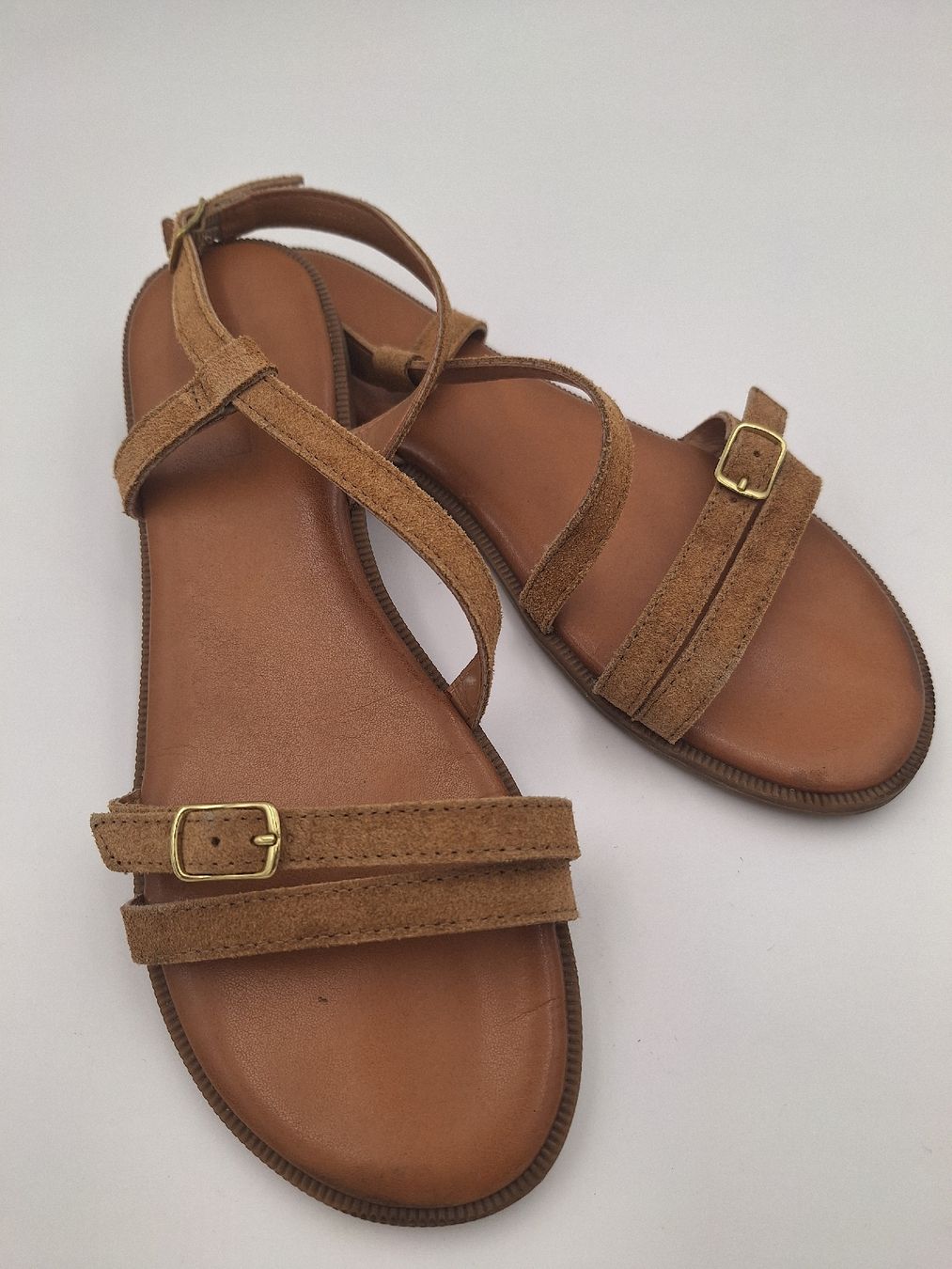Scarpe da donna: Sandale braun Leder Grösse 39 gebraucht – Usato da Horw venduto da lee_mml6