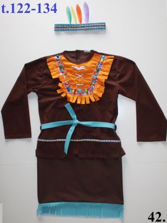 Costume Indienne / Indianerin t.122 - 134