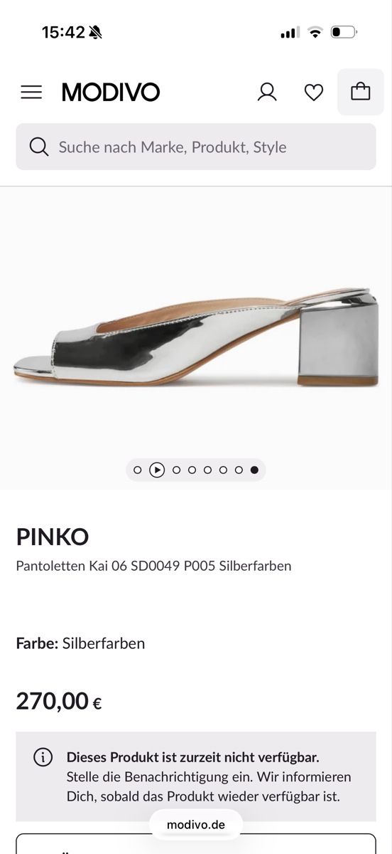 Pinko Scarpe da donna: Pinko Kai Silver Sandals 39 NEW!!! – Nuovo e nell'imballaggio originale da Basel venduto da Dencag 8