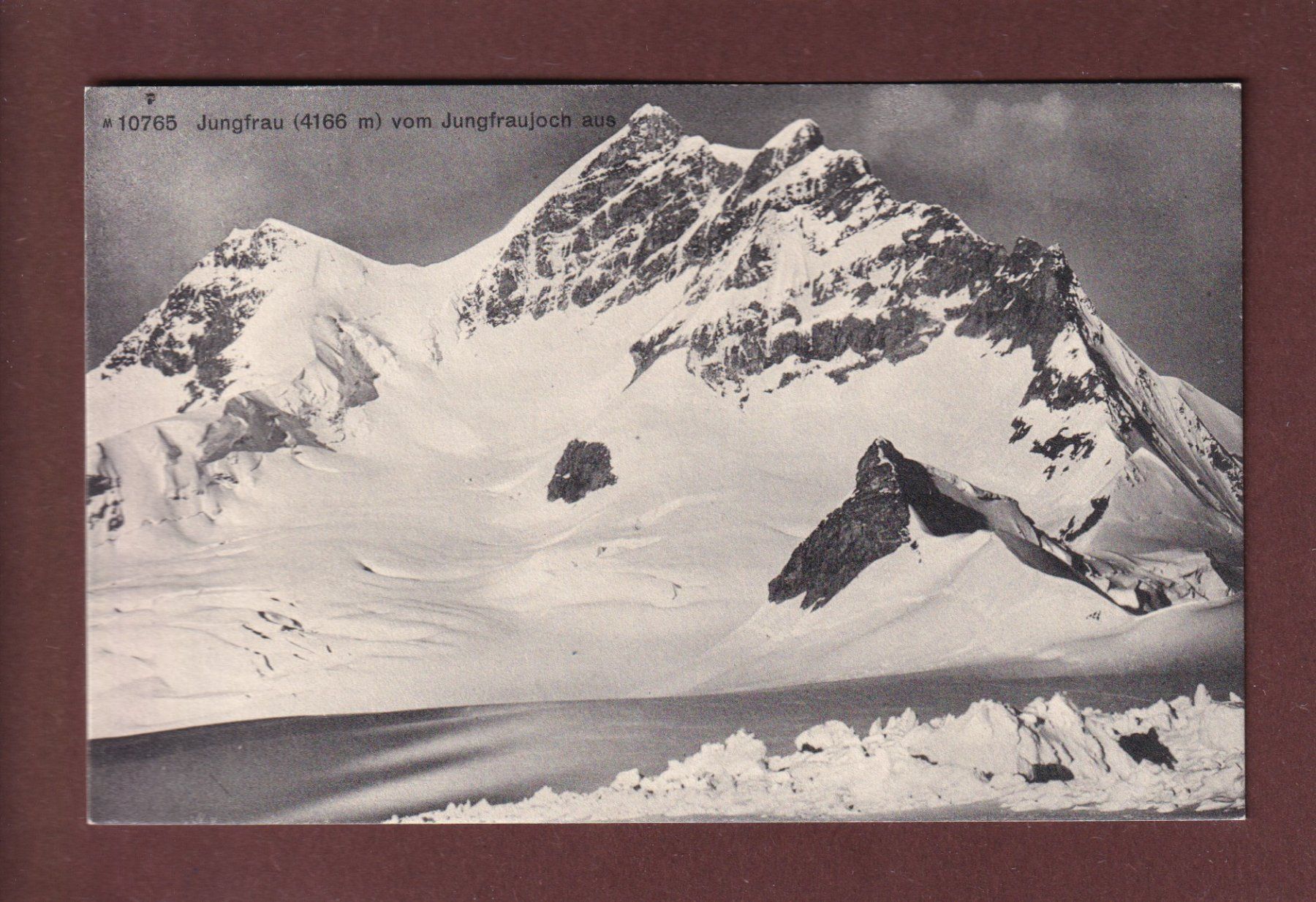 Cartoline postali: JUNGFRAU vom Jungfraujoch – Usato da Pully venduto da nicecards