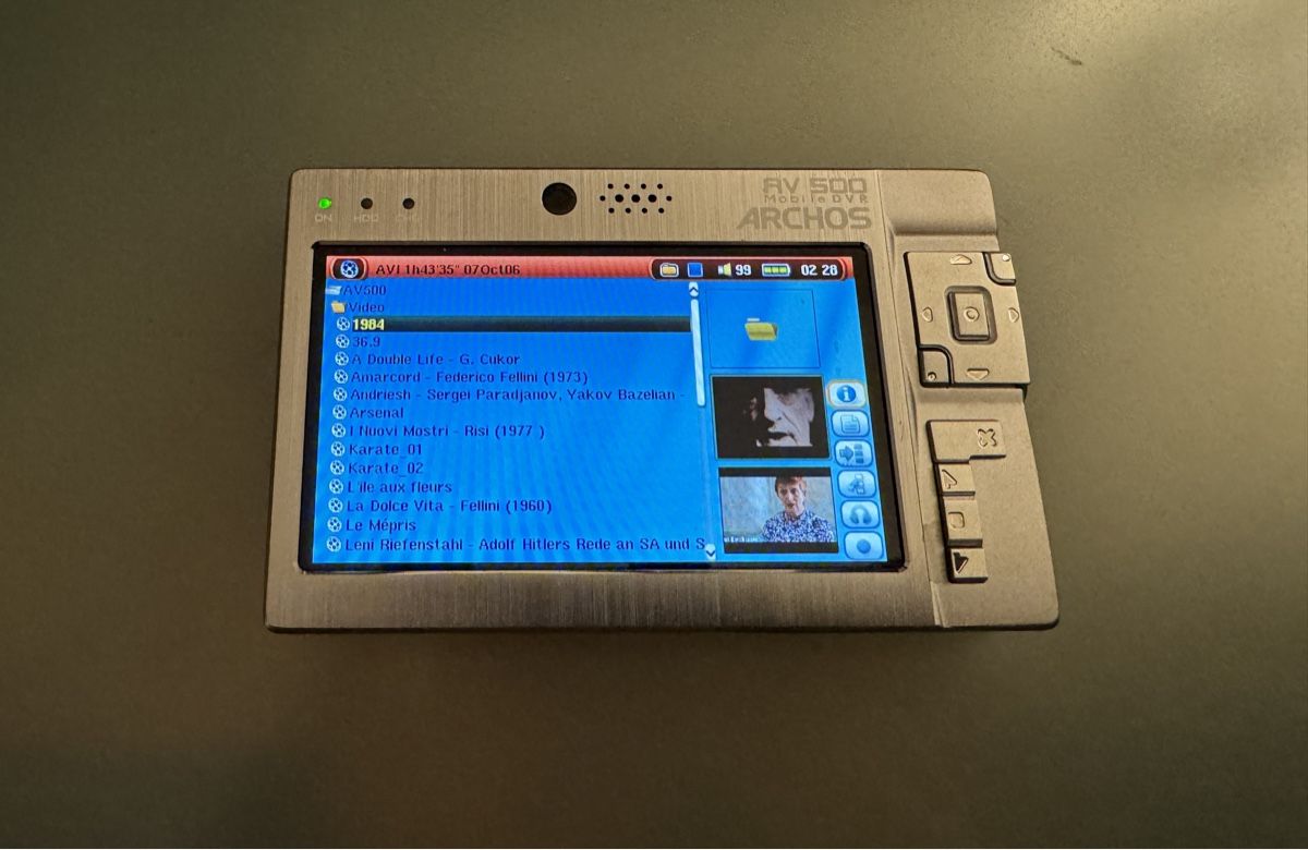 Archos Lettore multimediale portatile: Archos AV500 – Usato da Lausanne venduto da Alan_Ford 2