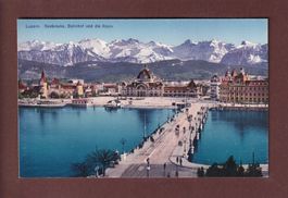 LUZERN - Seebrücke - Bahnhof