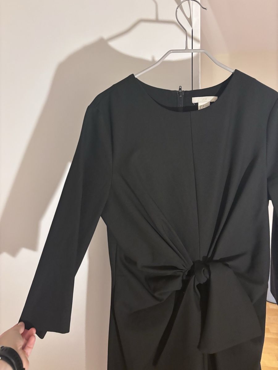 H&M Kleider: Vestito elegante nero a maniche lunghe  – Neu (gemäss Beschreibung) aus Zürich von mat_58mf 5