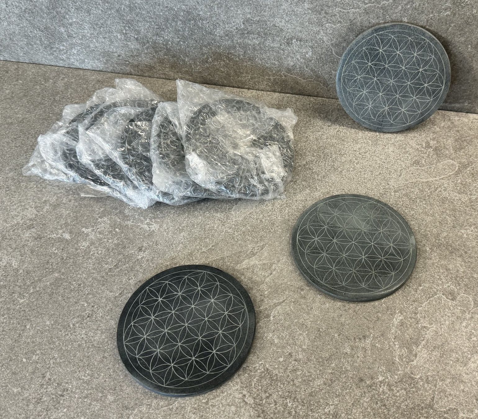 Sottobicchieri: LEBENSBLUME Untersetzer "Energie-Untersetzer", 9-teilig ... – Nuovo e nell'imballaggio originale da Chur venduto da Jacki09 2