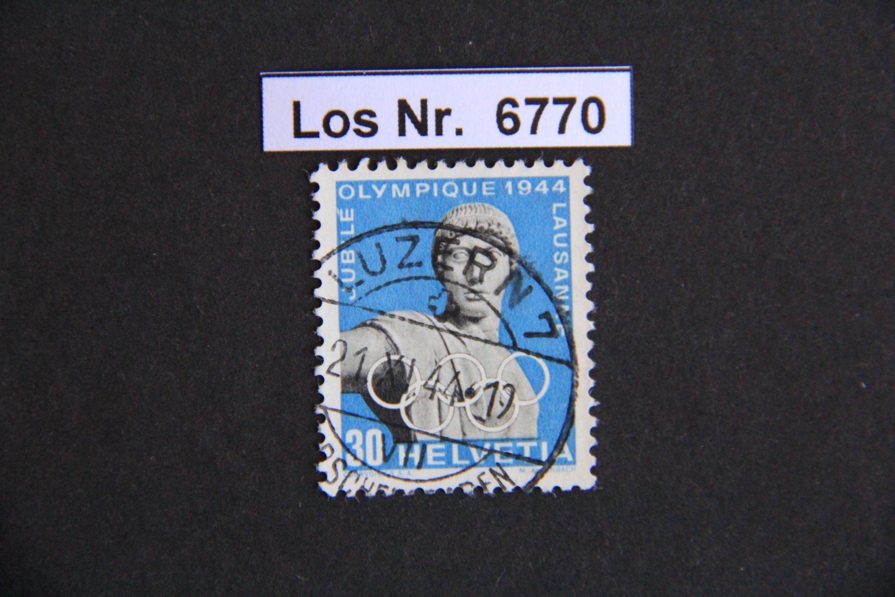 Tutti i francobolli: CH 1944 Ortsstempel mit Datum                       Los 6770 – Usato da Volken venduto da jukon65