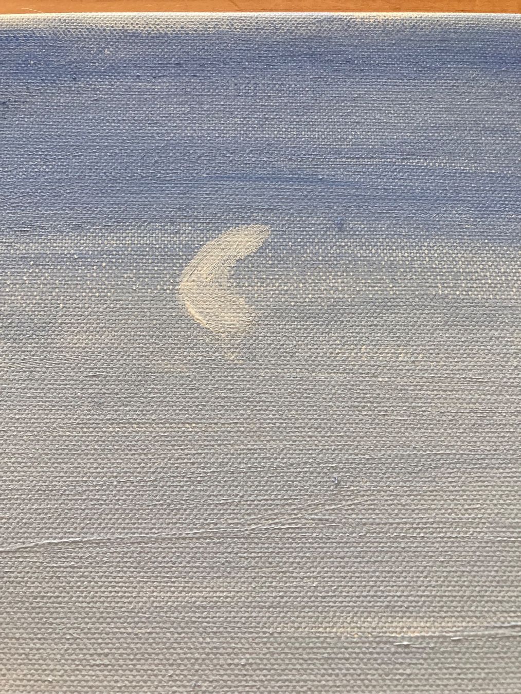 Gemälde: Bild: schöner blauer Hinmel mit Mond – Gebraucht aus Oetwil am See von mil_j9hh 1