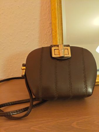 Petit sac à main vintage marron