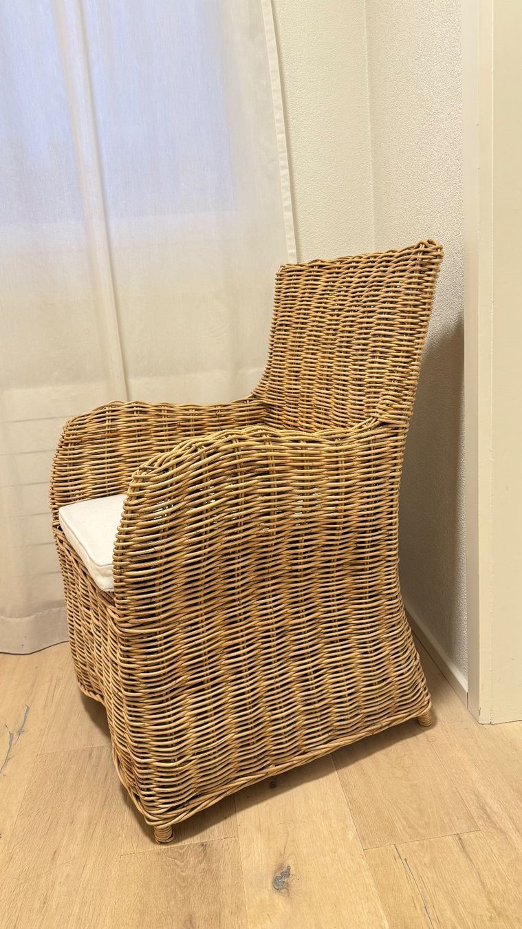 Poltrone: Schöner Rattansessel & Hocker – Nuovo (secondo la descrizione) da Allschwil venduto da mapetitemaison 4