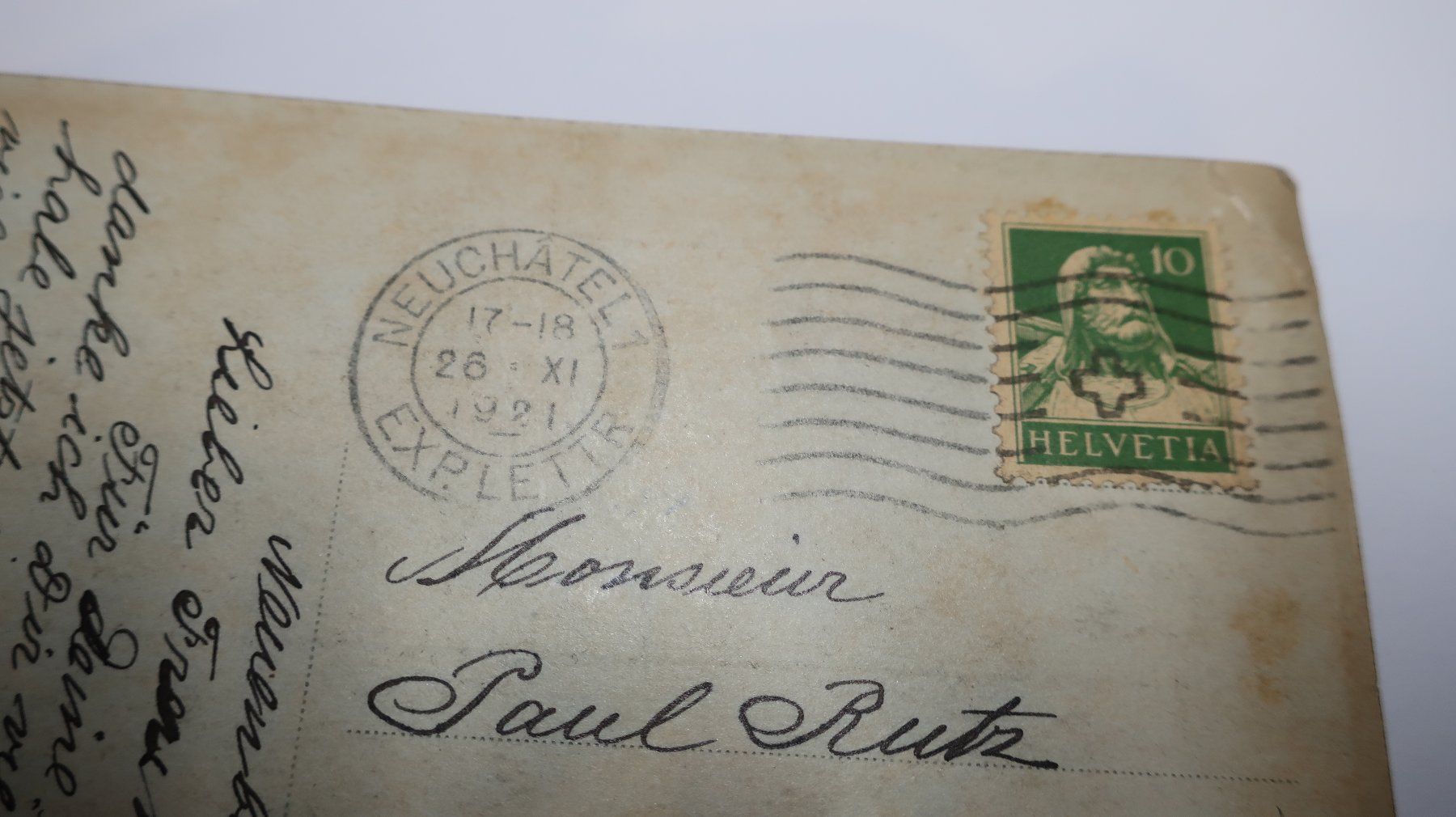 Cartoline postali: Neuchâtel le musée des Beaux-Arts  1921 – Usato da Cormoret venduto da Pascalll2001 4