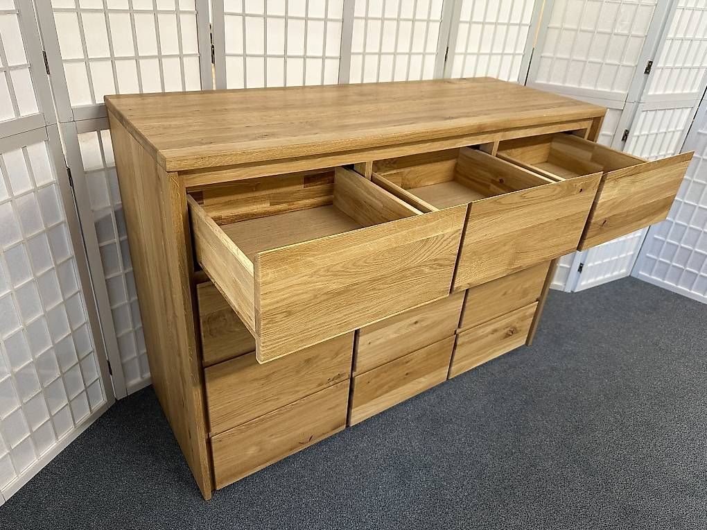 Kommoden: Kommode Sideboard RÖDVIG Wildeiche massiv geölt 130 cm – Neu (gemäss Beschreibung) aus Unterentfelden von moebelrufli 3