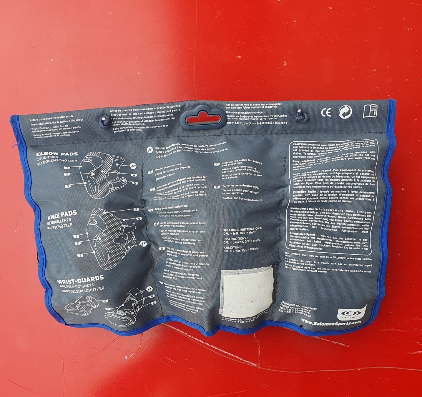 Salomon Protezioni & Imbottiture: Salomon Pack protection roller enfants – Usato da Servion venduto da meno999 1