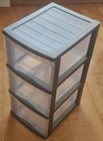Kommode mit 3 Schubladen grau transparent guter Zustand