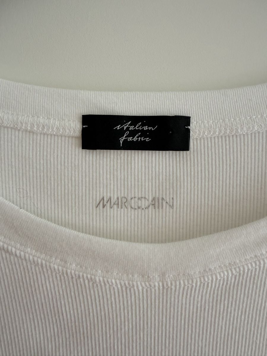 Marc Cain T-shirts: Marc Cain Basic-Shirt, Weiss, Grösse N4 – D'occasion à Gonten par dianno 1