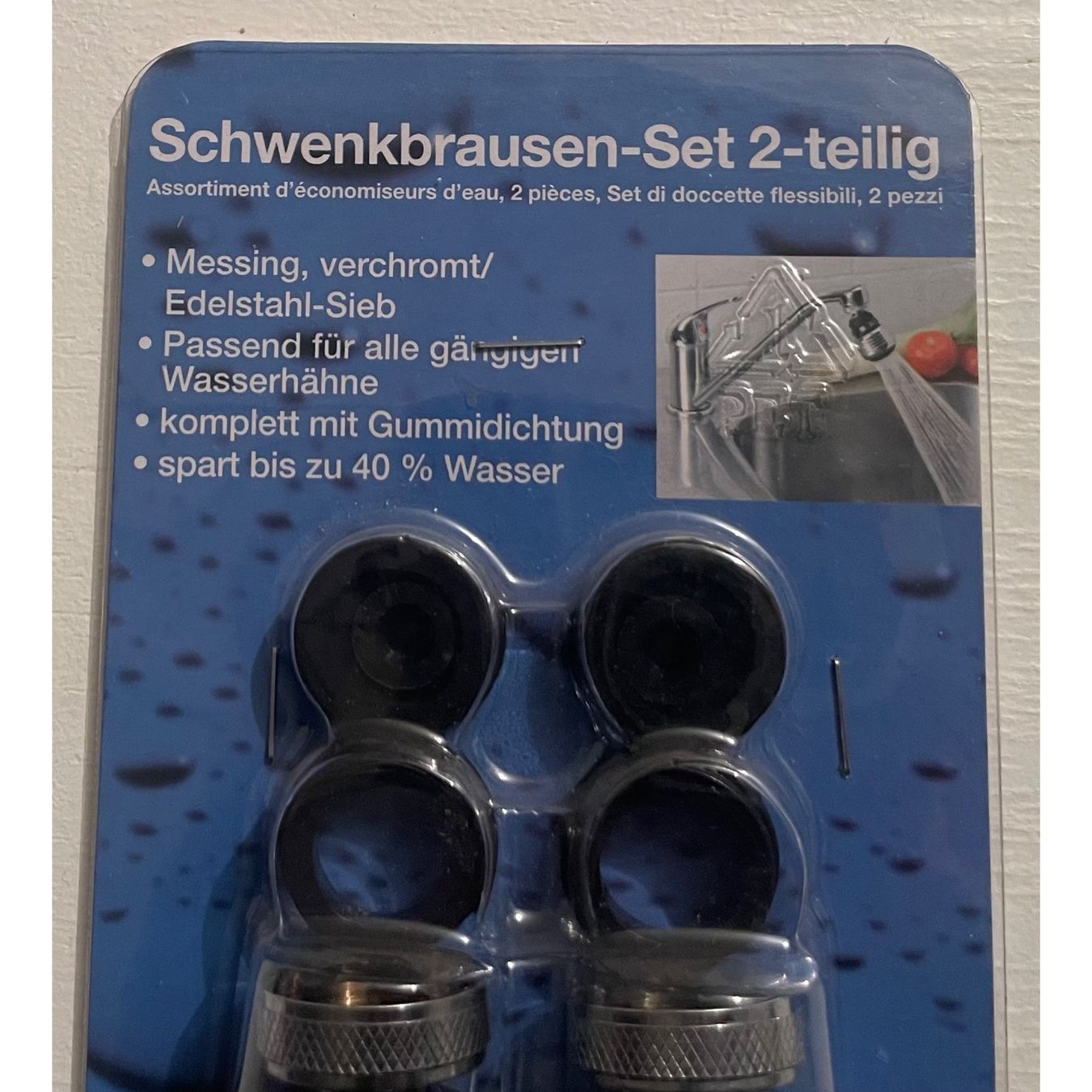 Rubinetteria: Schwenkbrausen-Set-2-teilig, Messing, verchromt – Nuovo e nell'imballaggio originale da Amriswil venduto da fit8580 1