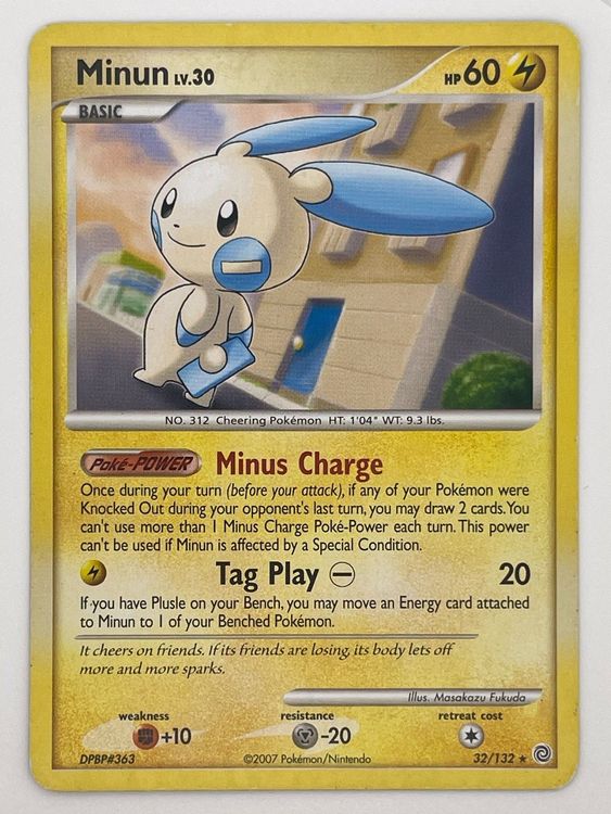 Minun 32/132 Rare Pokémon Secret Wonders | Kaufen auf Ricardo