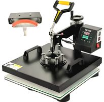 Presse à chaud multifonctionnelle 2-en-1 VEVOR – 38 x 38 cm