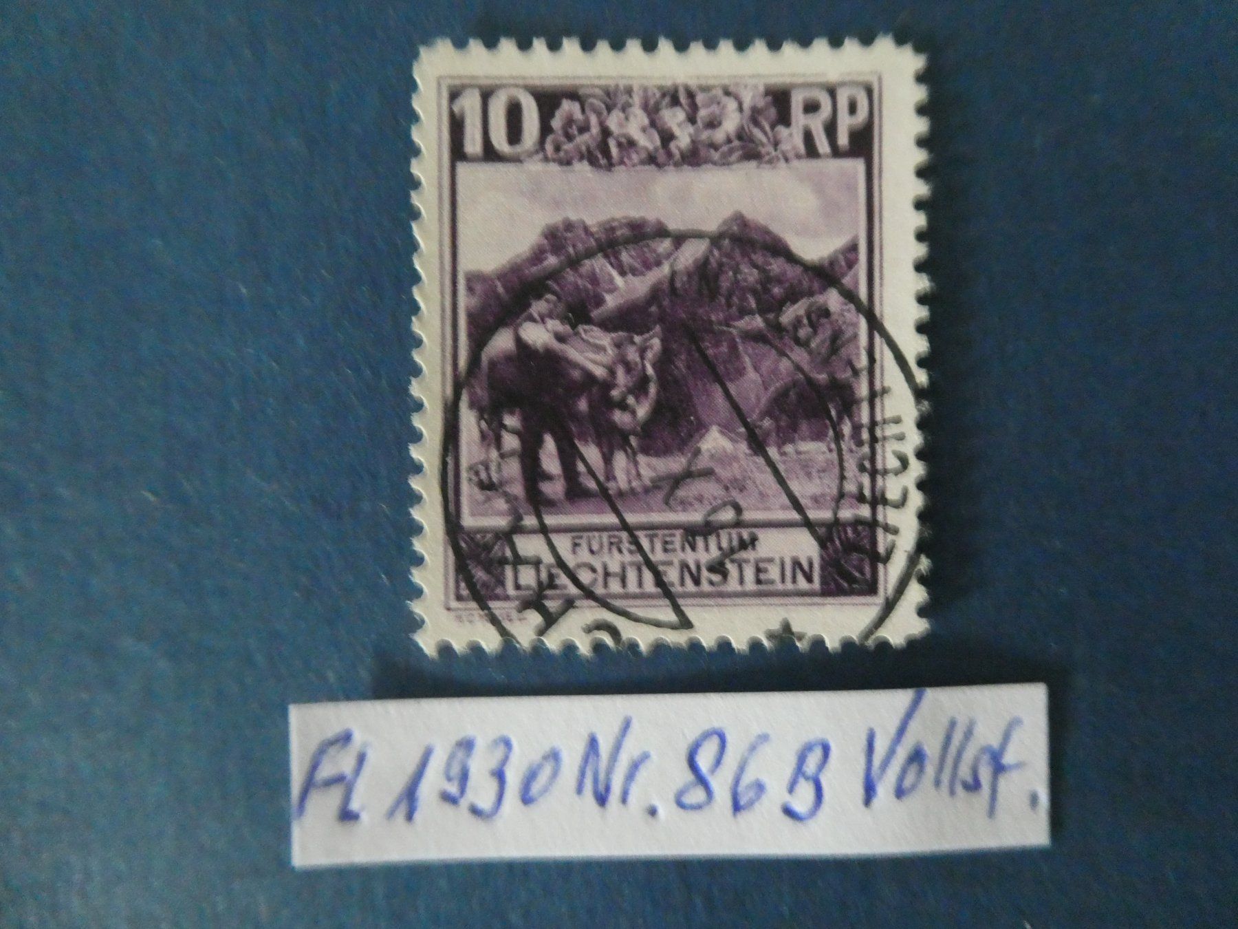 Tutti i francobolli: FL 1930 Nr. 86B gestempelt – Usato da Lausen venduto da Herbamare01