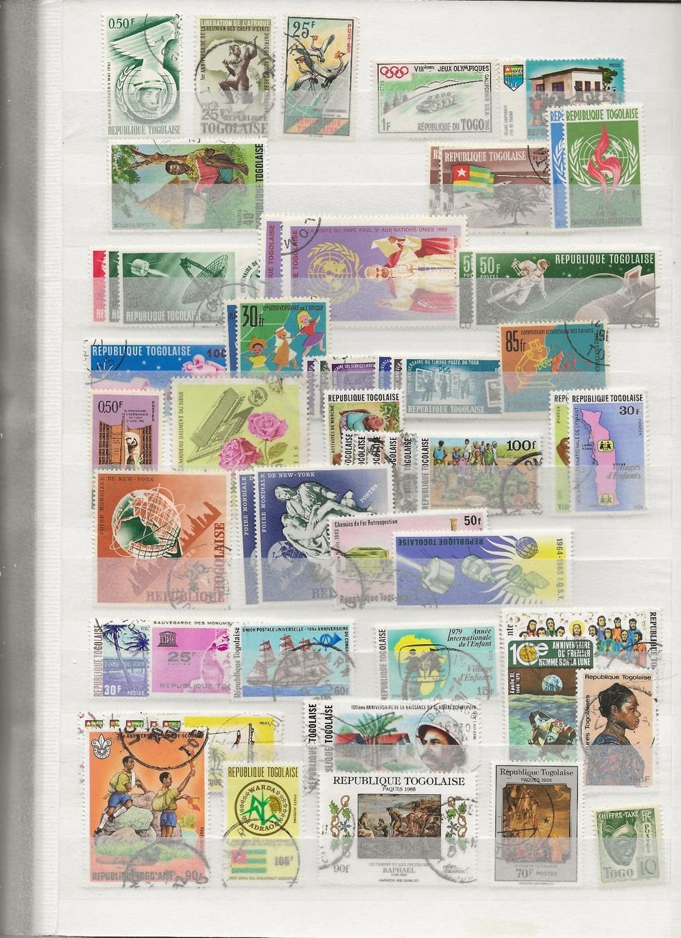Alle Briefmarken: Marken Afrika Tschad bis Tunesien – Gebraucht aus Au ZH von xelagreb01 3