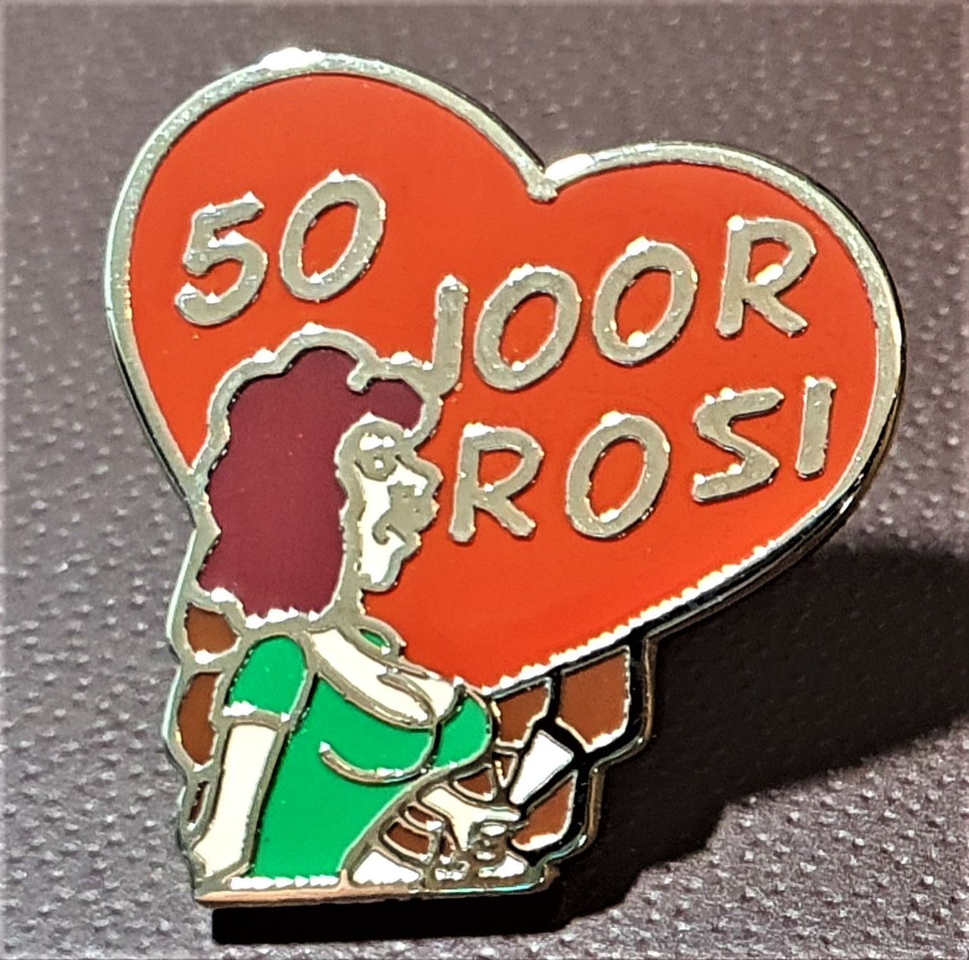 Placchette & Badge: Q064 - Pin 50 Joor ROSI – Usato da Reinach BL venduto da Boston-Verkauf