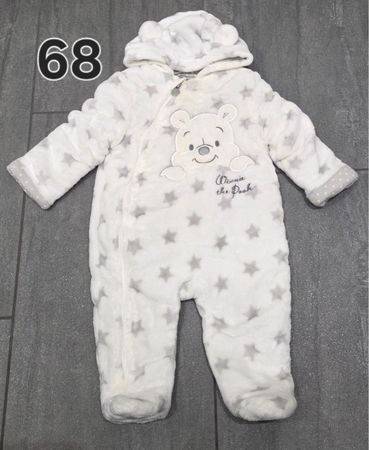 Baby Overall Winnie Pooh weiss mit Sternen Grösse 68