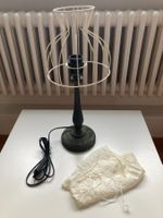 Lampe de table vintage abat-jour métal