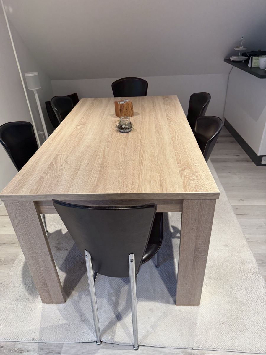 Jysk Tische: Esstisch 160x90cm in Eichenoptik – Gebraucht aus Gwatt (Thun) von coelu23