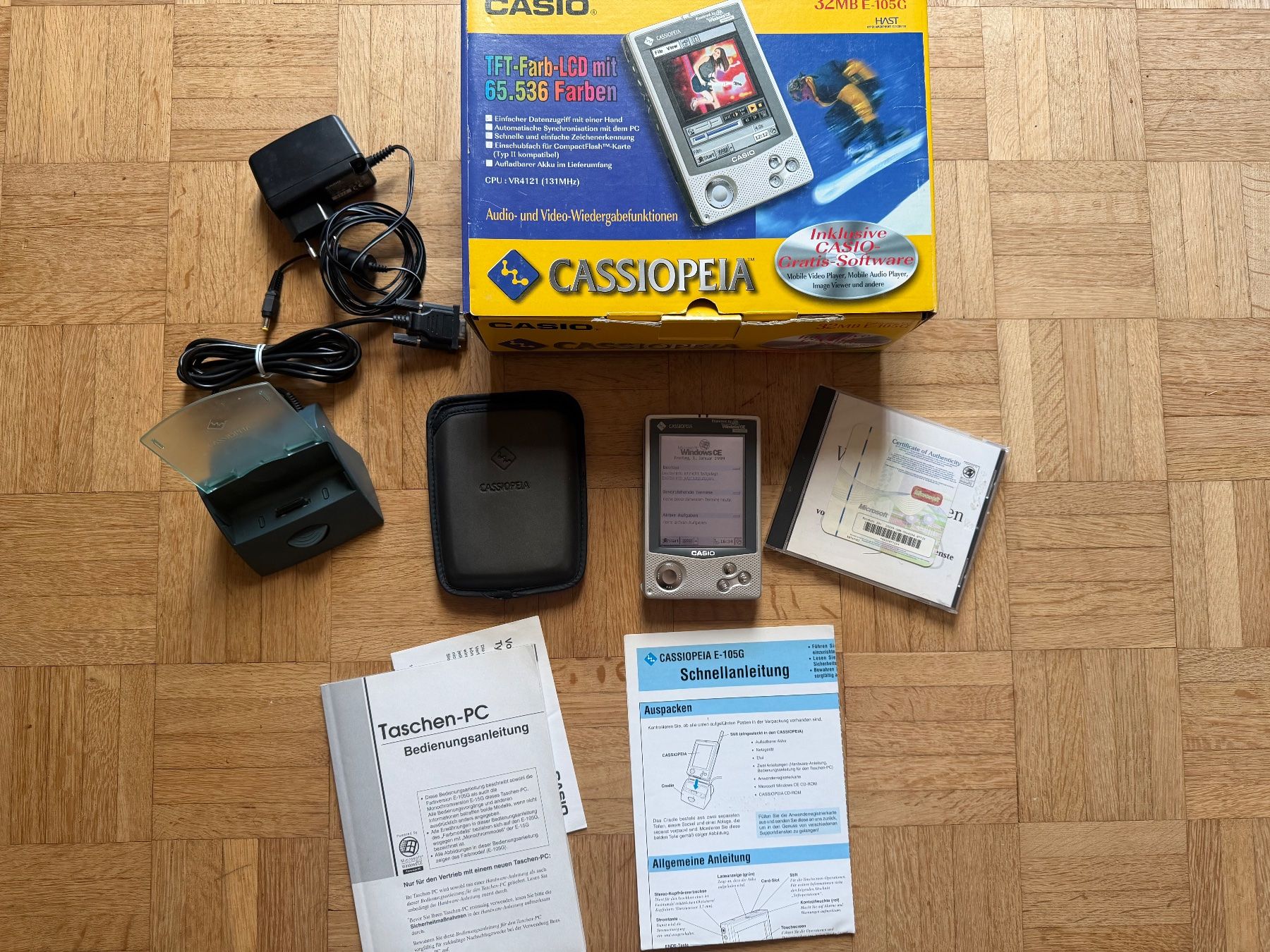 Casio PDAs: Casio Cassiopeia E-105G Handheld PC mit Zubehör – Gebraucht aus Adliswil von synchrot