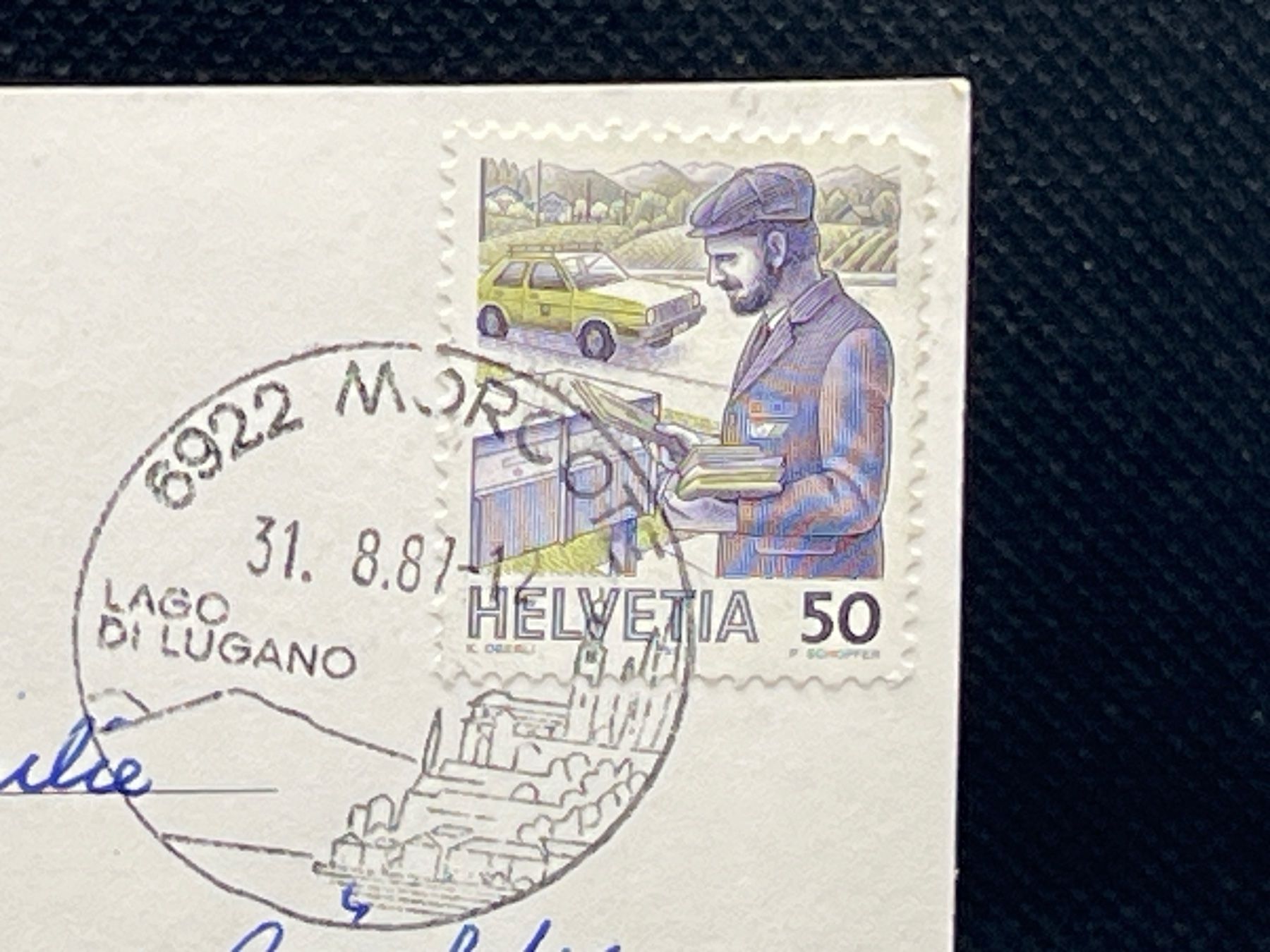 Cartoline postali: Morcote / Lago di Lugano – Usato da Widnau venduto da Brusi9 1