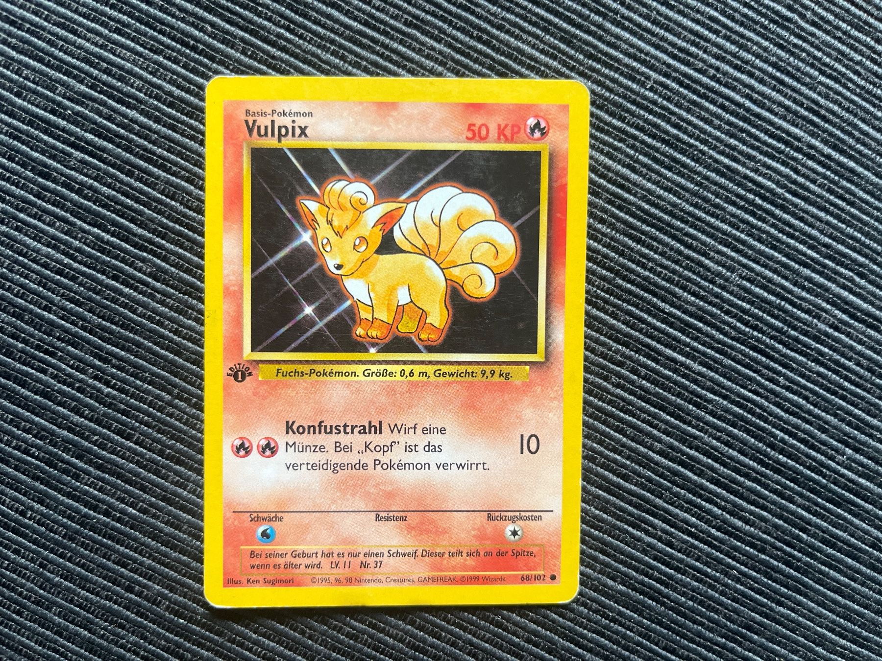 Pokémon Sammelbilder & Trading cards: Pokemon Vulpix 1. Edition non holo Base Set – Gebraucht aus Wabern von Collectfun