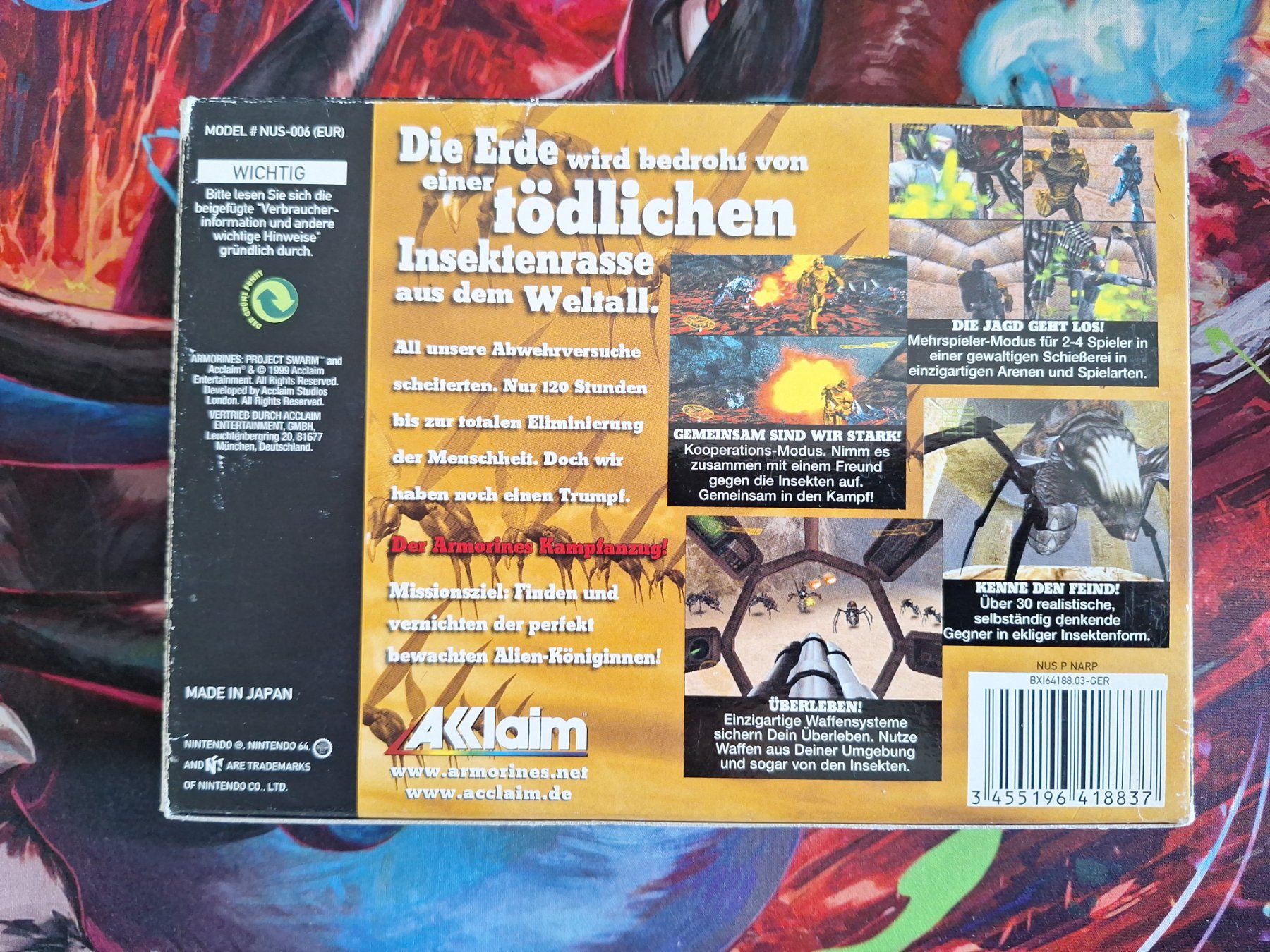 Giochi: Armorines + OVP + Anleitung - N64 – Usato da Altstätten SG venduto da GGsGameshop 1