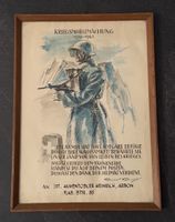 Kriegsmobilmachung 1939-1945 Danksagung Eingerahmt