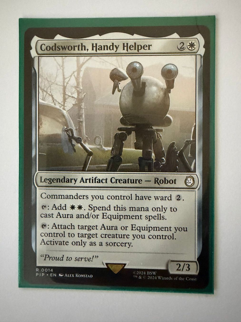 Magic The Gathering Carte collezionabili: MTG: Codsworth, Handy Helper – Nuovo (secondo la descrizione) da Rombach venduto da ryma92
