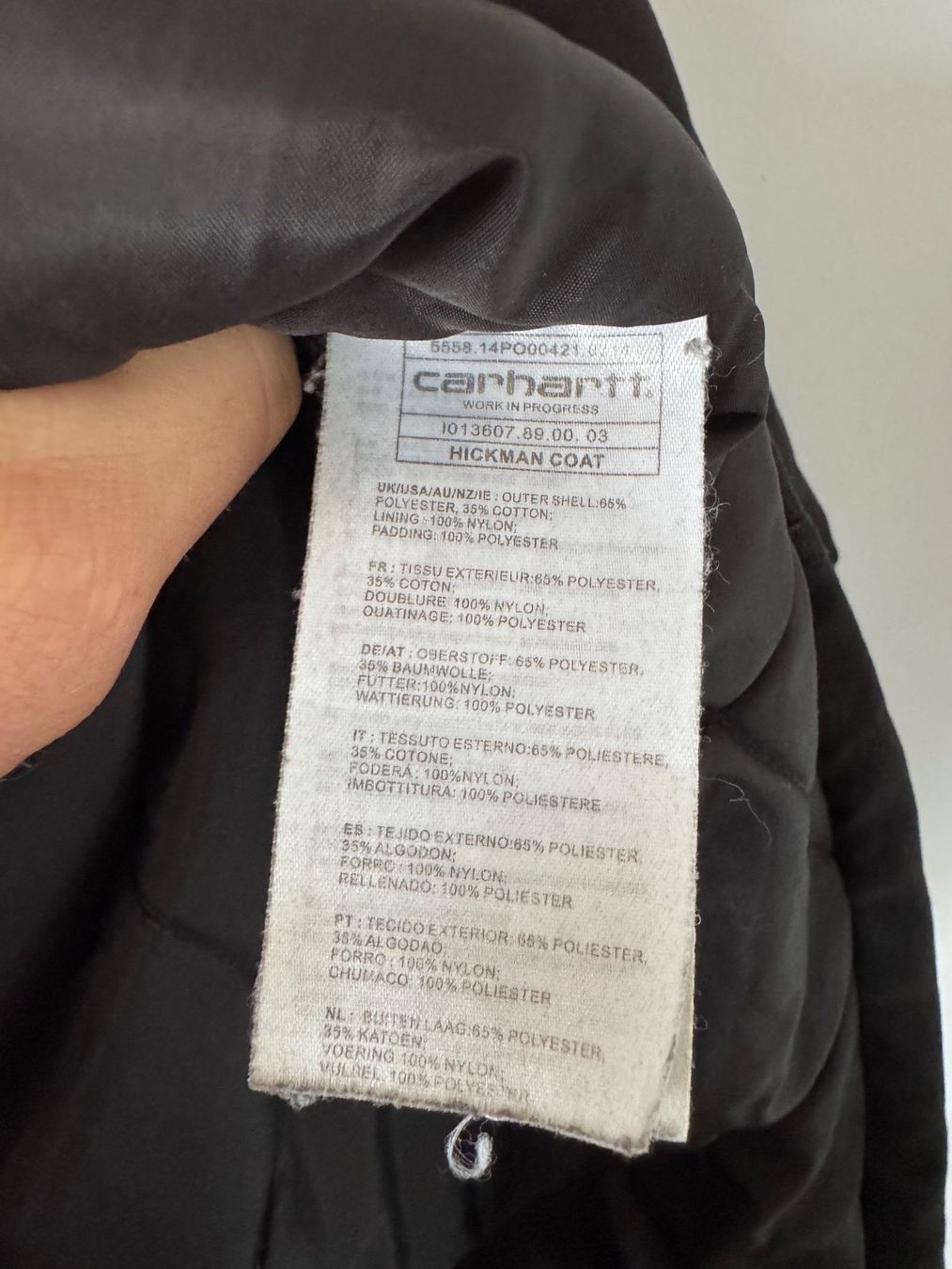 Carhartt Cappotti: Carhartt Hickman Coat parka MEN S jacket – Usato da Neuchâtel venduto da _Easy_to_Find_ 3