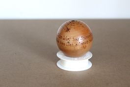 Vintage Holz Strumpfkugel mit Spruch ect.