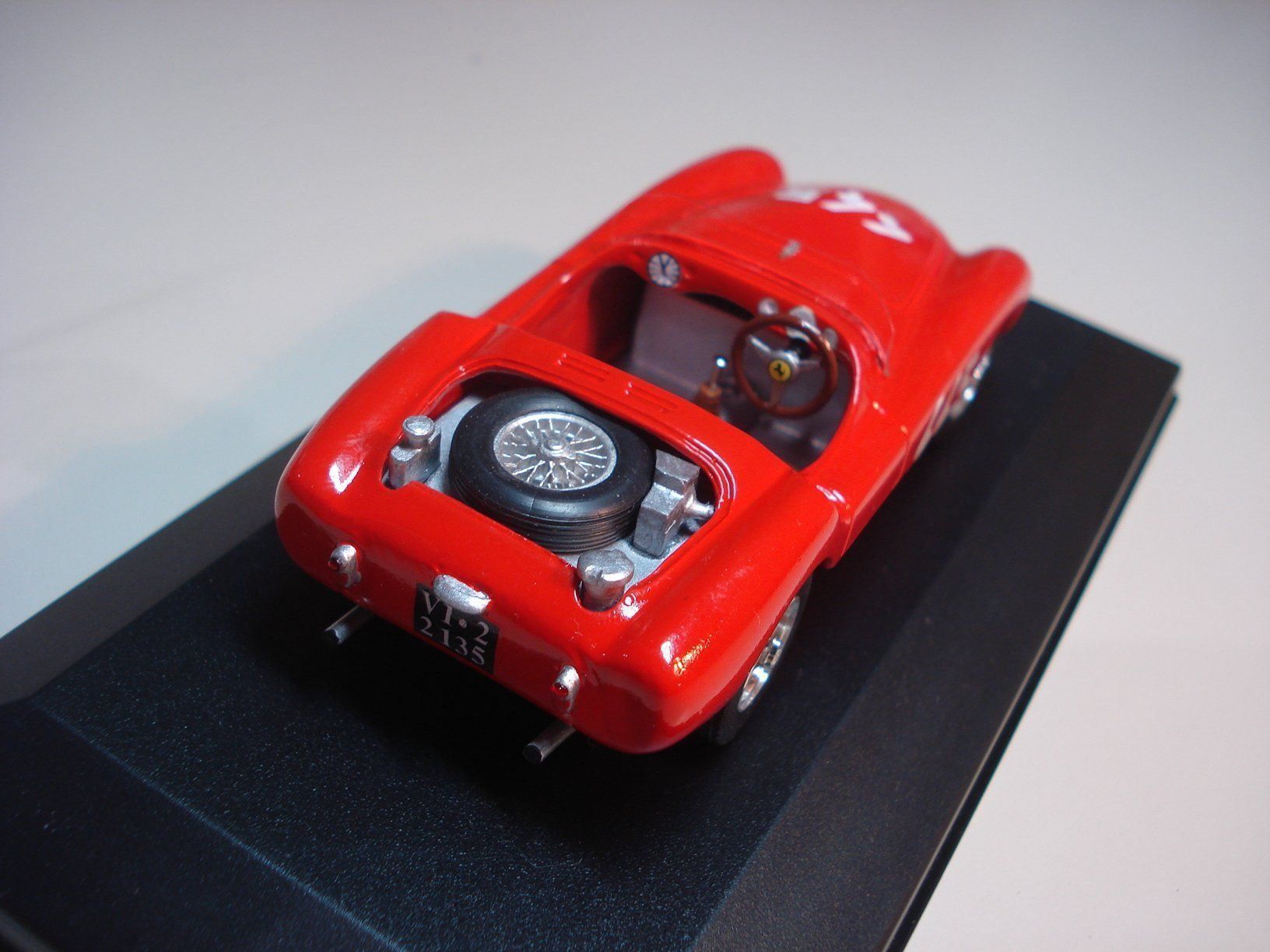 Ferrari 375 MM Cabriolet Rouge – Starter 1/43 – Miniature De Collection Résine – Pare-brise Abîmé