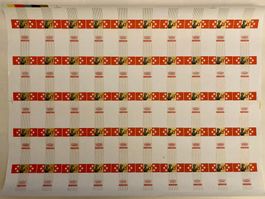 Planche imprimée d’emballages de chocolat LE CLAIRON