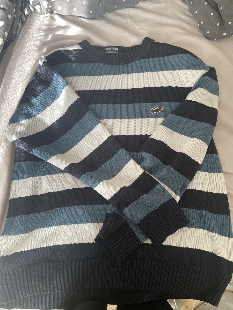 Lacoste Pullover & Sweatshirts: Unisex Pullover Lacoste gestreift blau Grösse M – Neu (gemäss Beschreibung) aus Zürich von dan_g5td