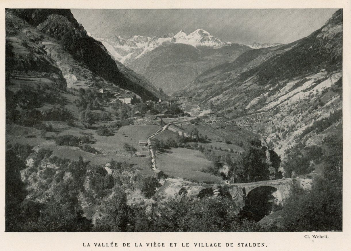 Cartoline postali: Stalden   VS – Usato da Brig venduto da Valcards54