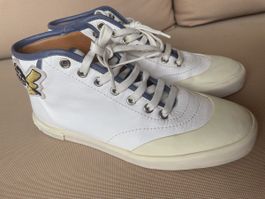Bally high-top sneakers white leather size 38.5 EU