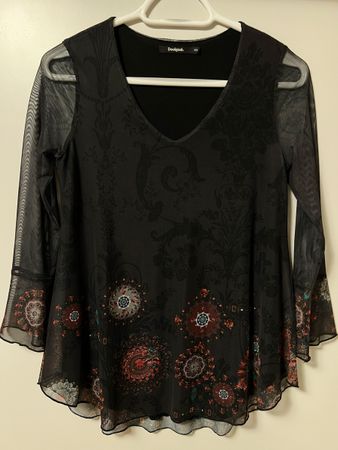 Spitzenbluse Gr. XS
