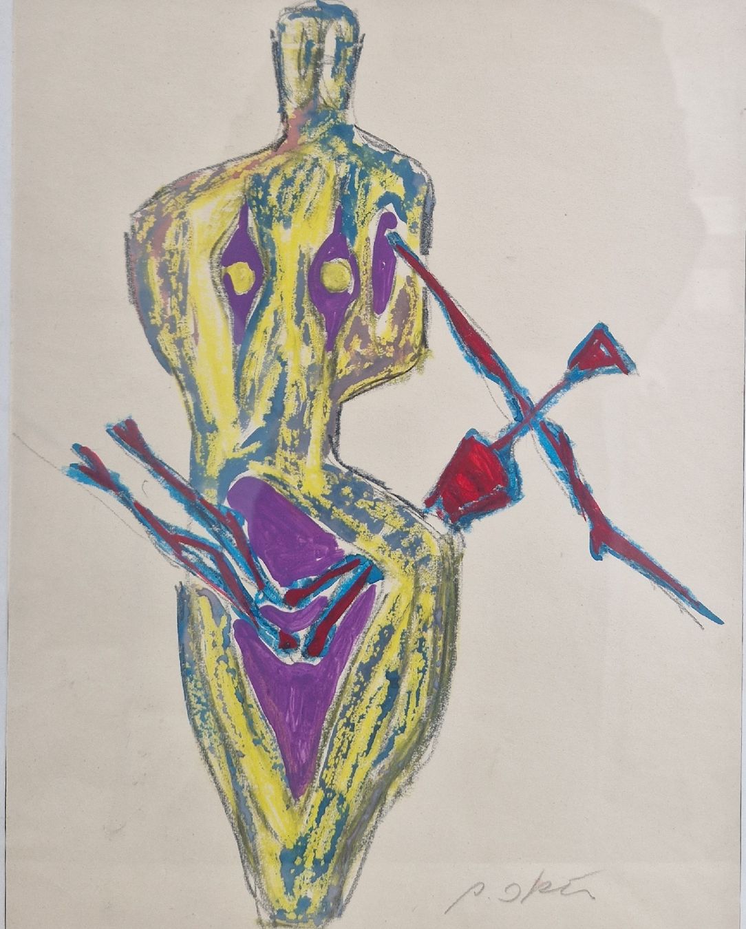 Gemälde: dessin de Arnold D'Altri – Gebraucht aus Renens VD von vintage72 1