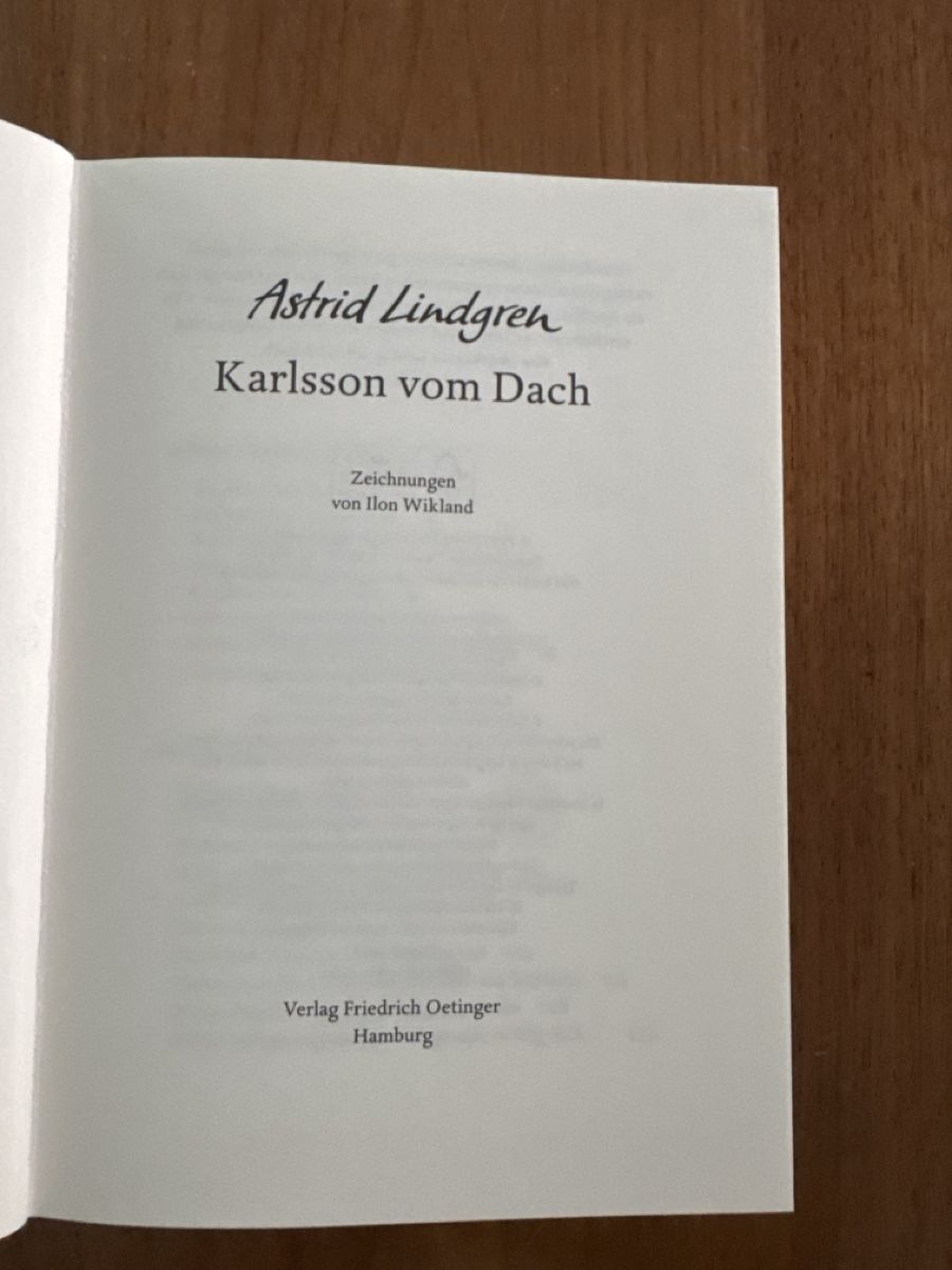 Libri: Astrid Lindgren Karlsson vom Dach – Usato da Hagendorn venduto da KALU27 3