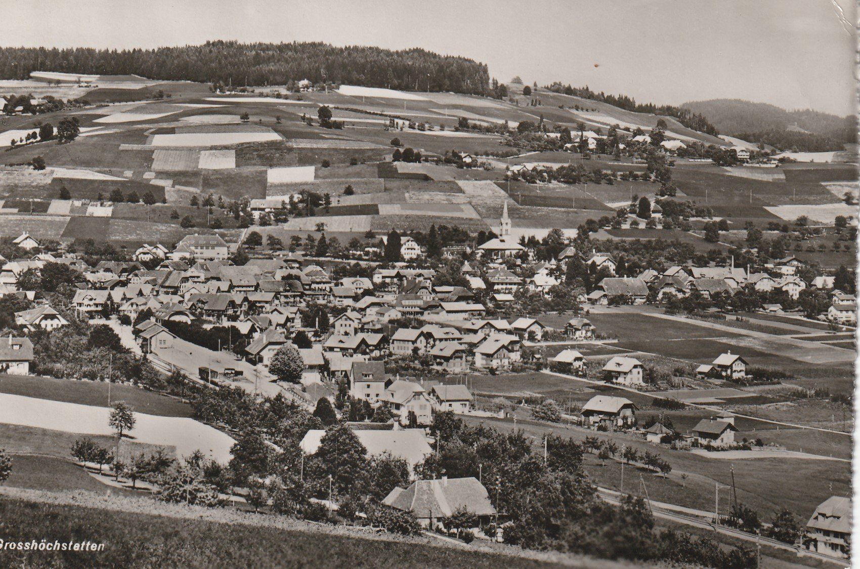 Ansichtskarten: AK - Grosshöchstätten - gel. 9.8.1946 – Gebraucht aus Fribourg von schnalla92