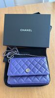 Authentic Chanel Wallet on Chain - Purple, Excellent!