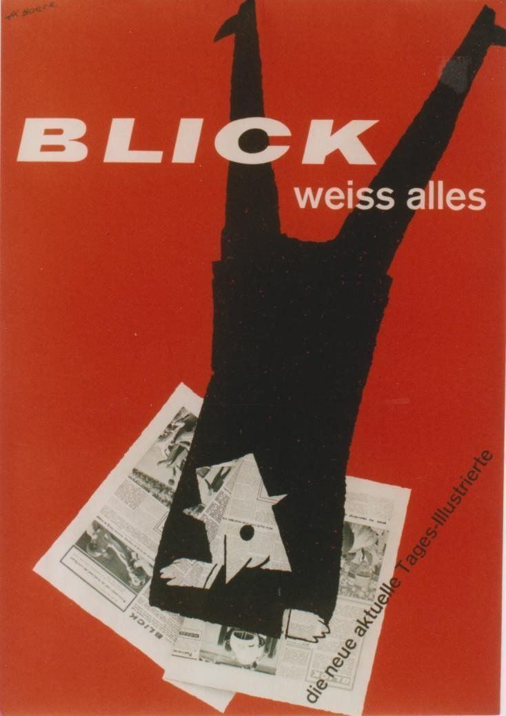 Foto & Immagini: BLICK WEISS ALLES 1959 Original Plakat – Usato da Blonay venduto da postercollection