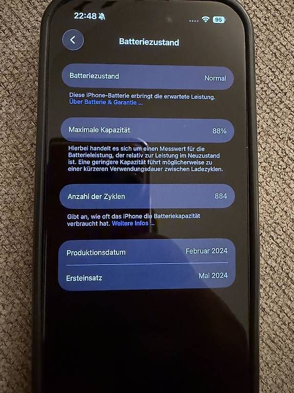 Telefoni cellulari / Smartphones: iPhone 15 Pro 256 GB Schwarz – Usato da Schaffhausen venduto da Z5S 4