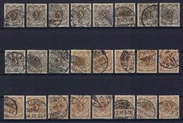 Deutsches Reich 1889-1900 aus Serie Krone und Adler gest.