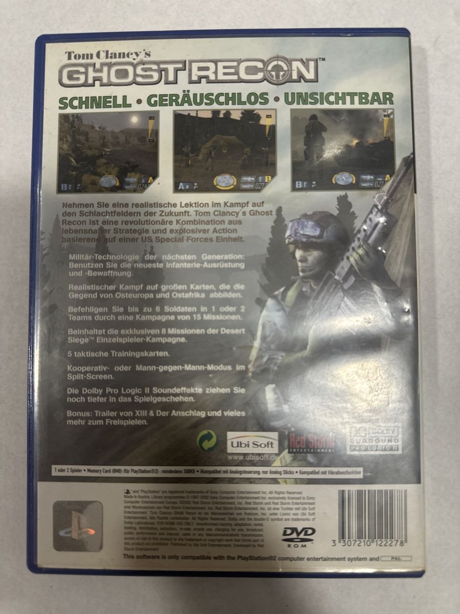 Sony Giochi: Tom Clancy's - Ghost Recon / PS2 – Usato da Herzogenbuchsee venduto da TCG-High-Quality 1